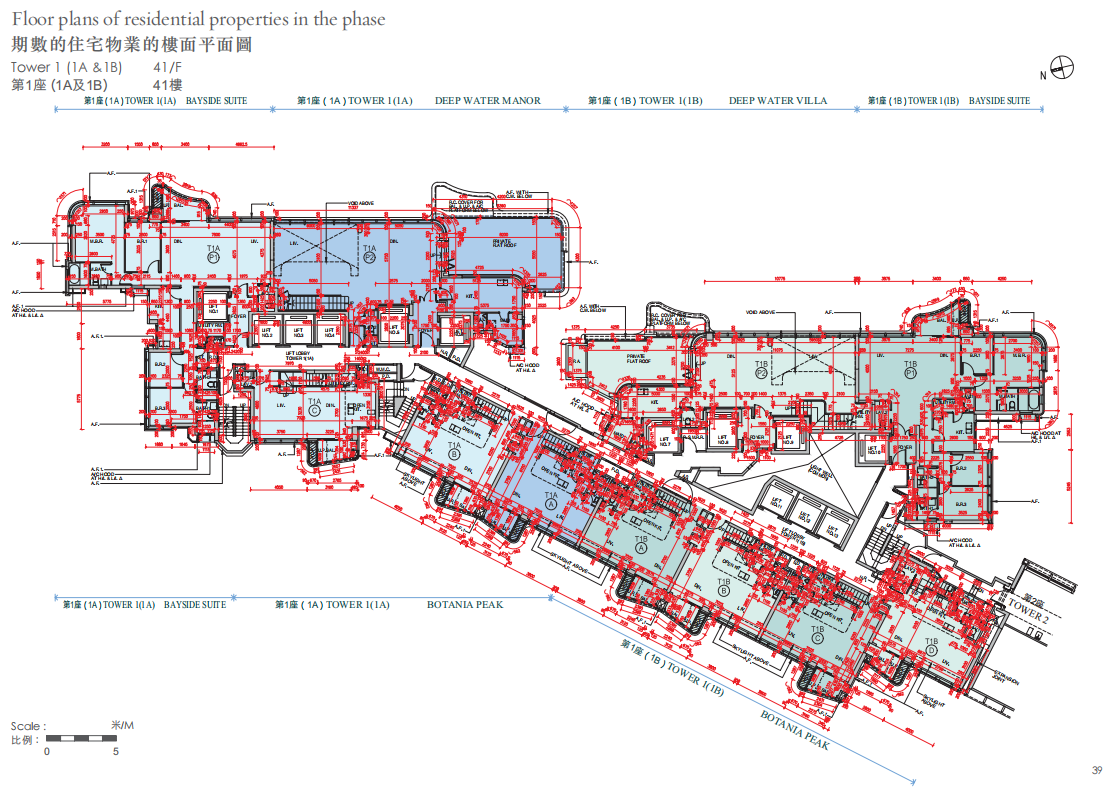 滶晨 平面圖則 單位分佈